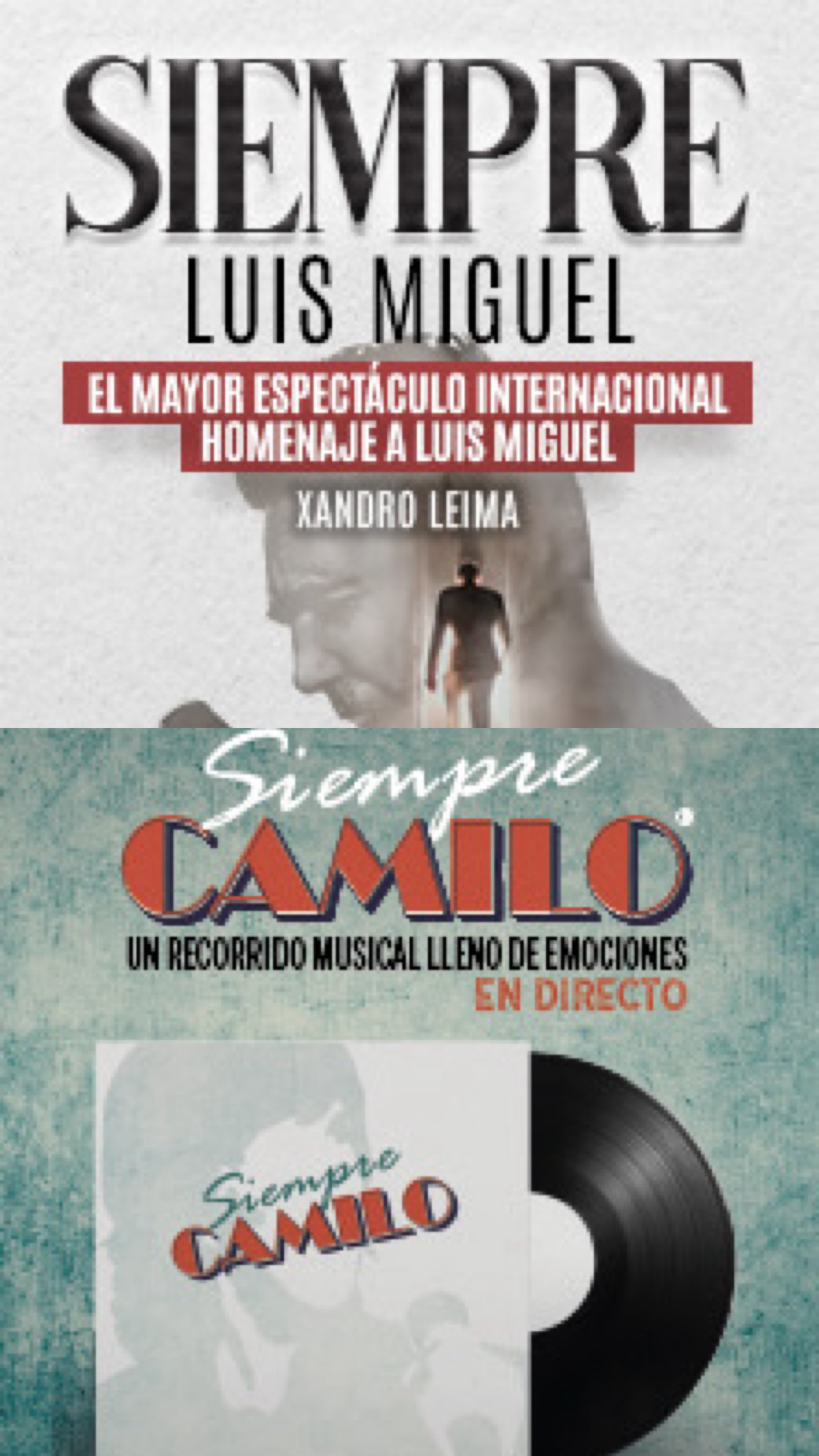 Abono Siempre Camilo + Siempre Luis Miguel