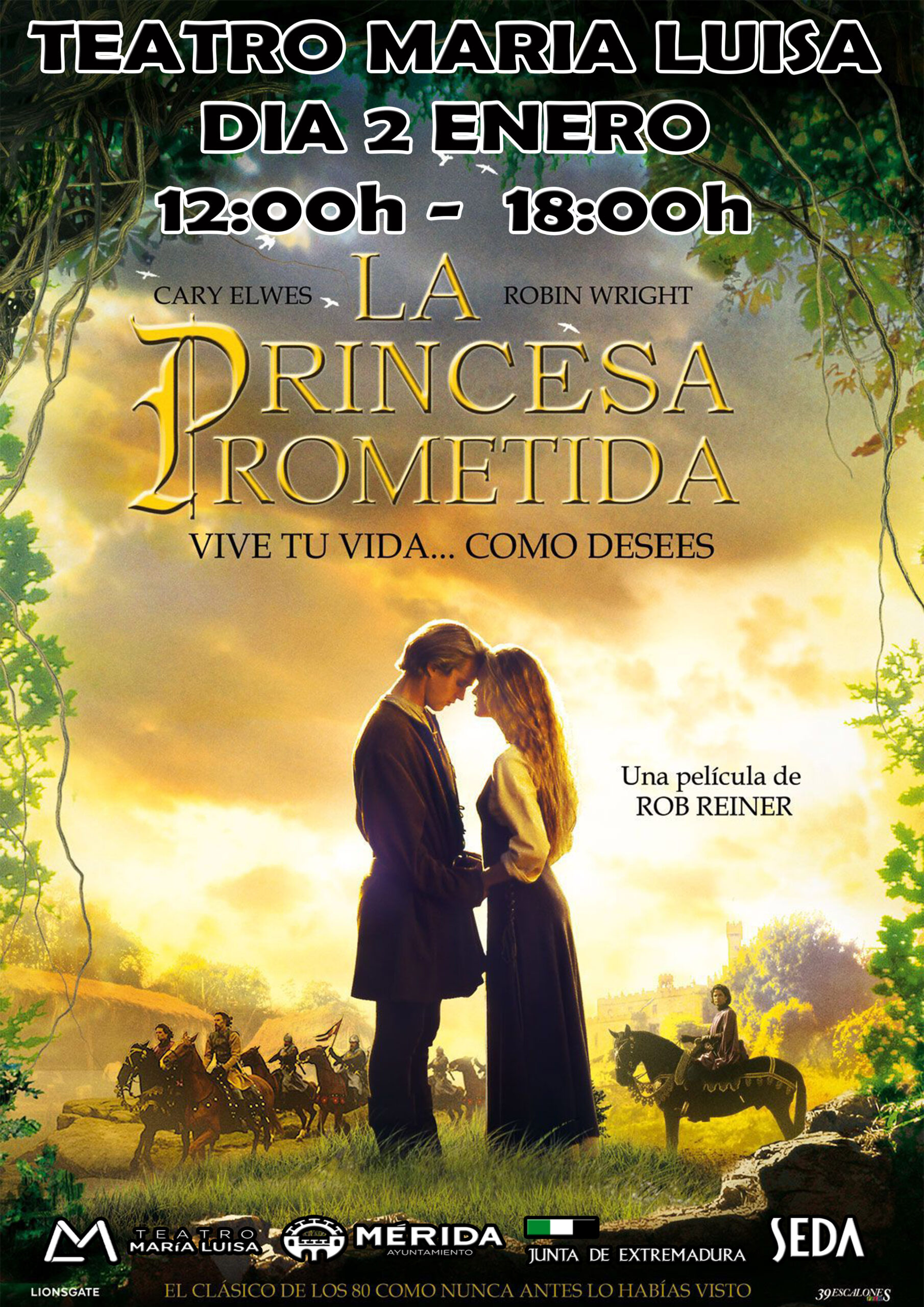 La Princesa Prometida, cine en Mérida
